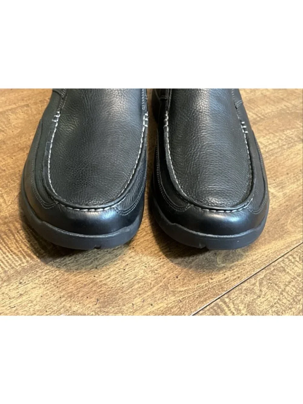 Rockport Eberdon Men's 14 Black Slip-on Loafers K71228 Leather Trutech